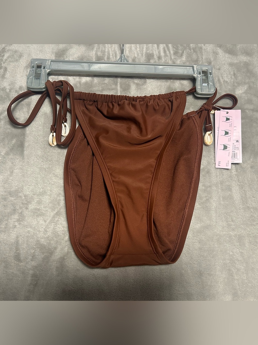 Wild Fable String Bikini Bottom Low Rise Women’s Small Brown Seashell